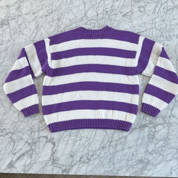 Vintage 90’s Y2K Esprit Chunky Knit Sweater Striped Womens S/M - Picture 6 of 6